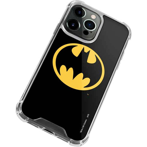 DC Comics Batman Logo iPhone 14 Pro Clear Case